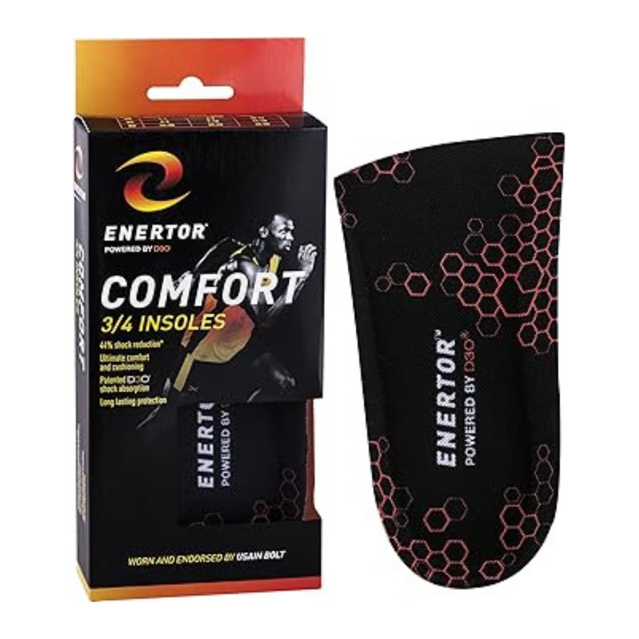 Enertor Comfort 3/4 Insoles Medium UK Size 6-9