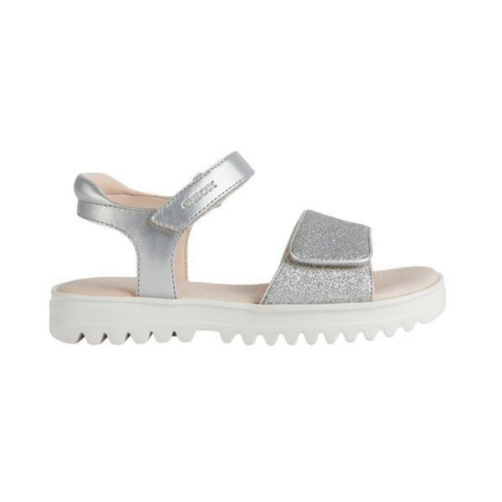 Geox Geox J S Coralie J256EB ONFEW C2010 Girls Platinum Sandals Platinum Girls