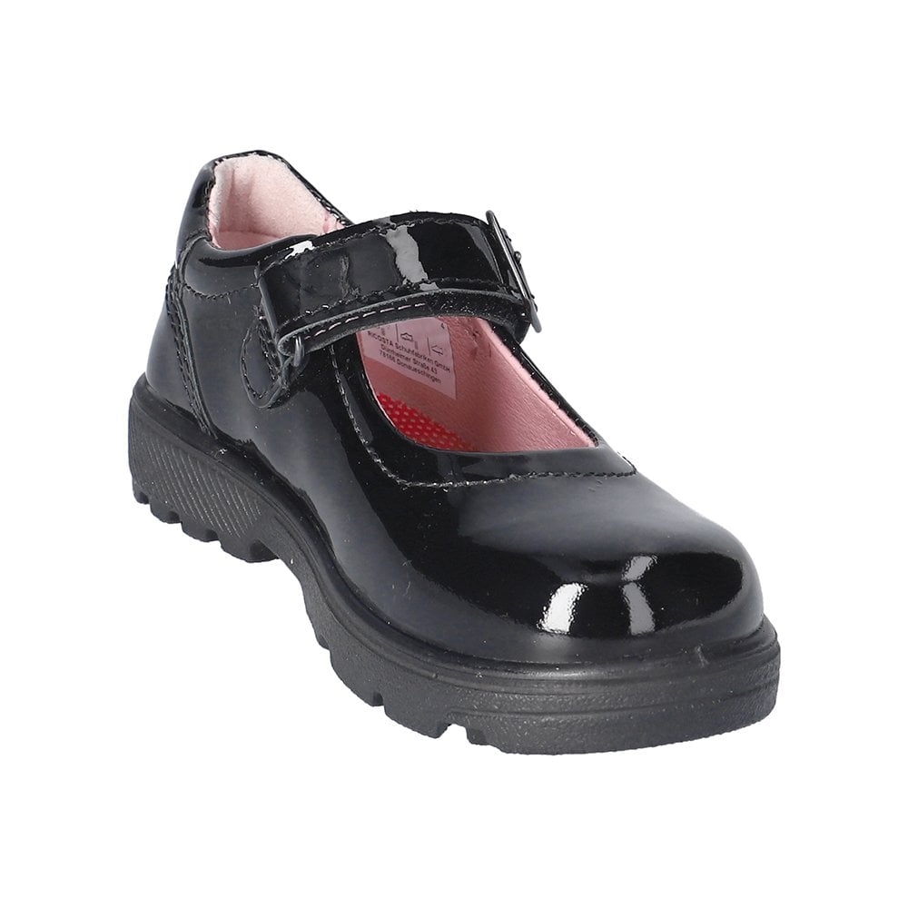 Ricosta Ricosta Alice 50 7701002/093  Black Patent Medium School Shoes Black Girls