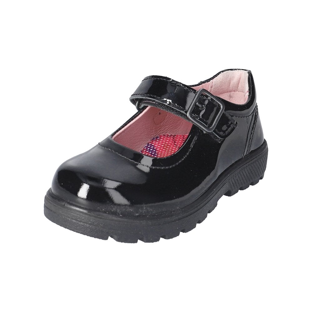 Ricosta Ricosta Alice 50 7701002/093  Black Patent Medium School Shoes Black Girls