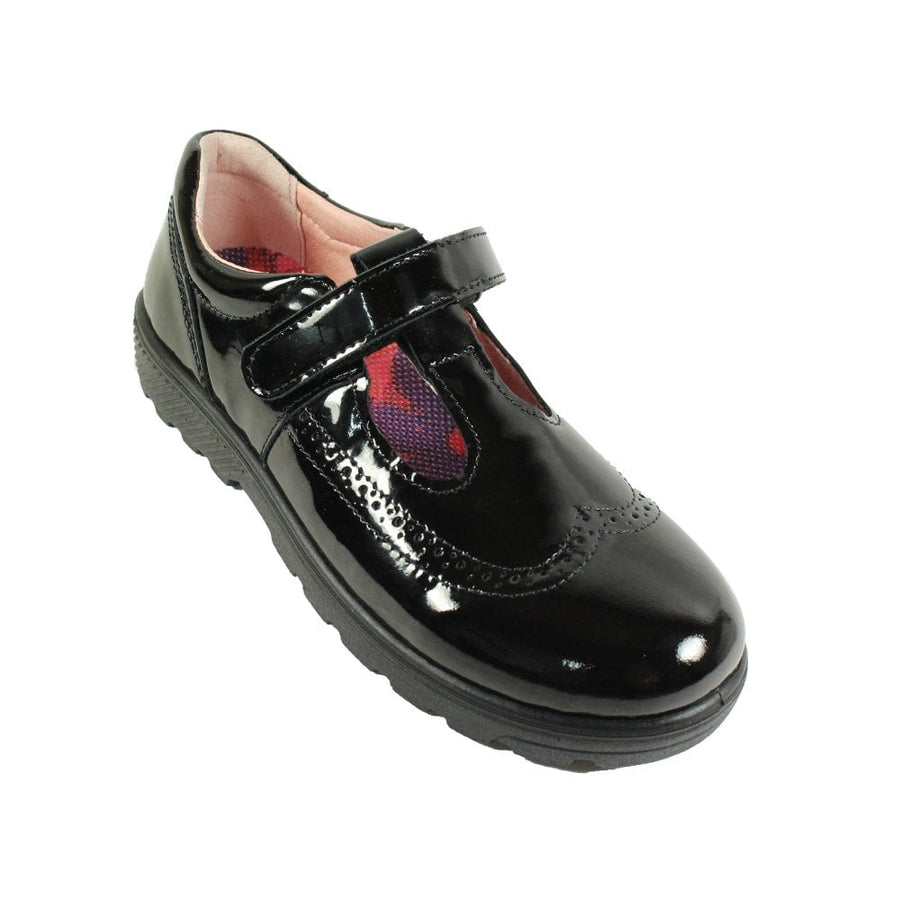 Ricosta Amanda 50 7701202/093  Black Patent Medium School Shoes