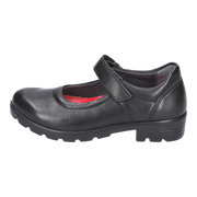 Ricosta Nora 50 7200402/090  Black Leather Medium School Shoes