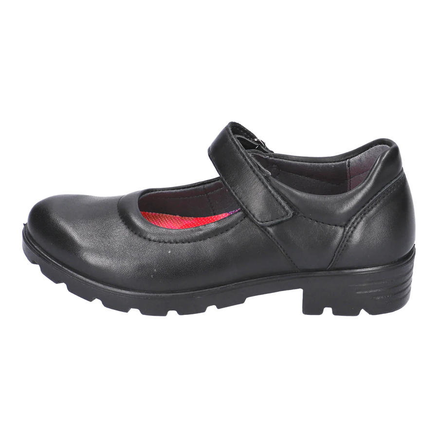 Ricosta Nora 50 7200402/090  Black Leather Medium School Shoes