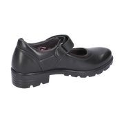 Ricosta Nora 50 7200402/090  Black Leather Medium School Shoes