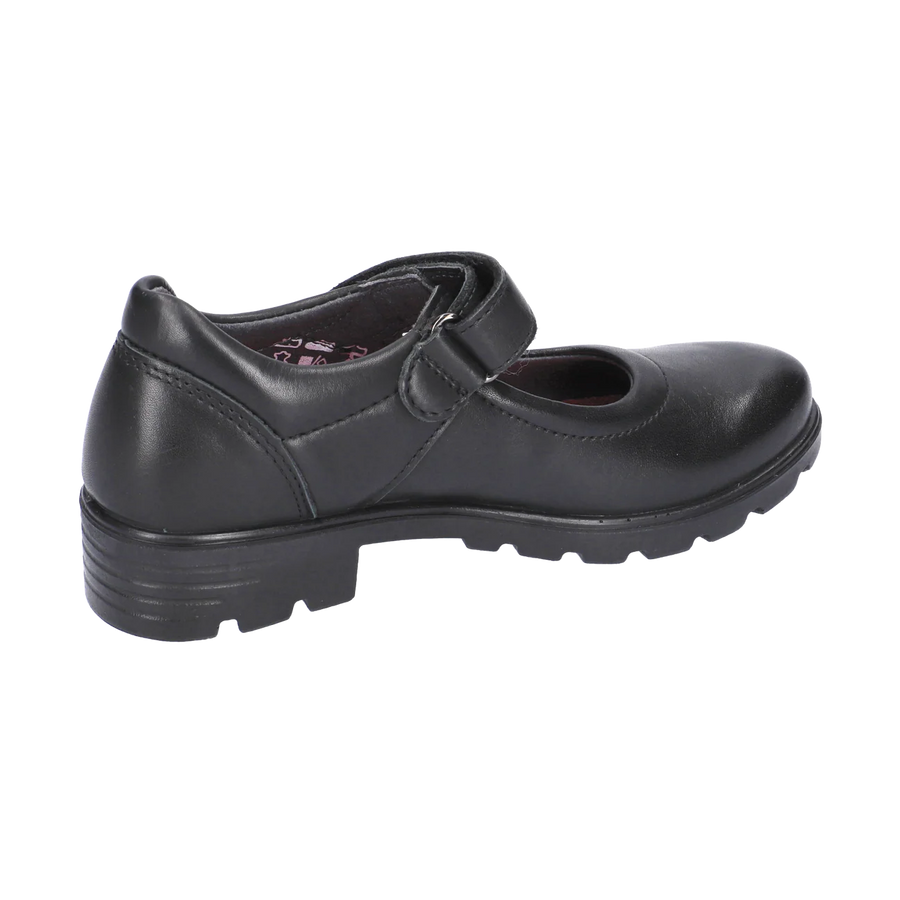 Ricosta Nora 50 7200402/090  Black Leather Medium School Shoes