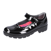 Ricosta Nora 50 7200402/093  Black Patent Medium School Shoes