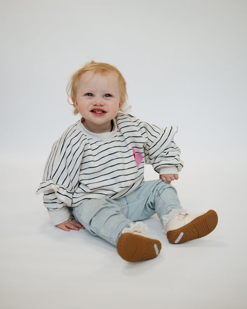 Start-Rite 0858_4 Squish Cream Pre Walkers Girls Shoe