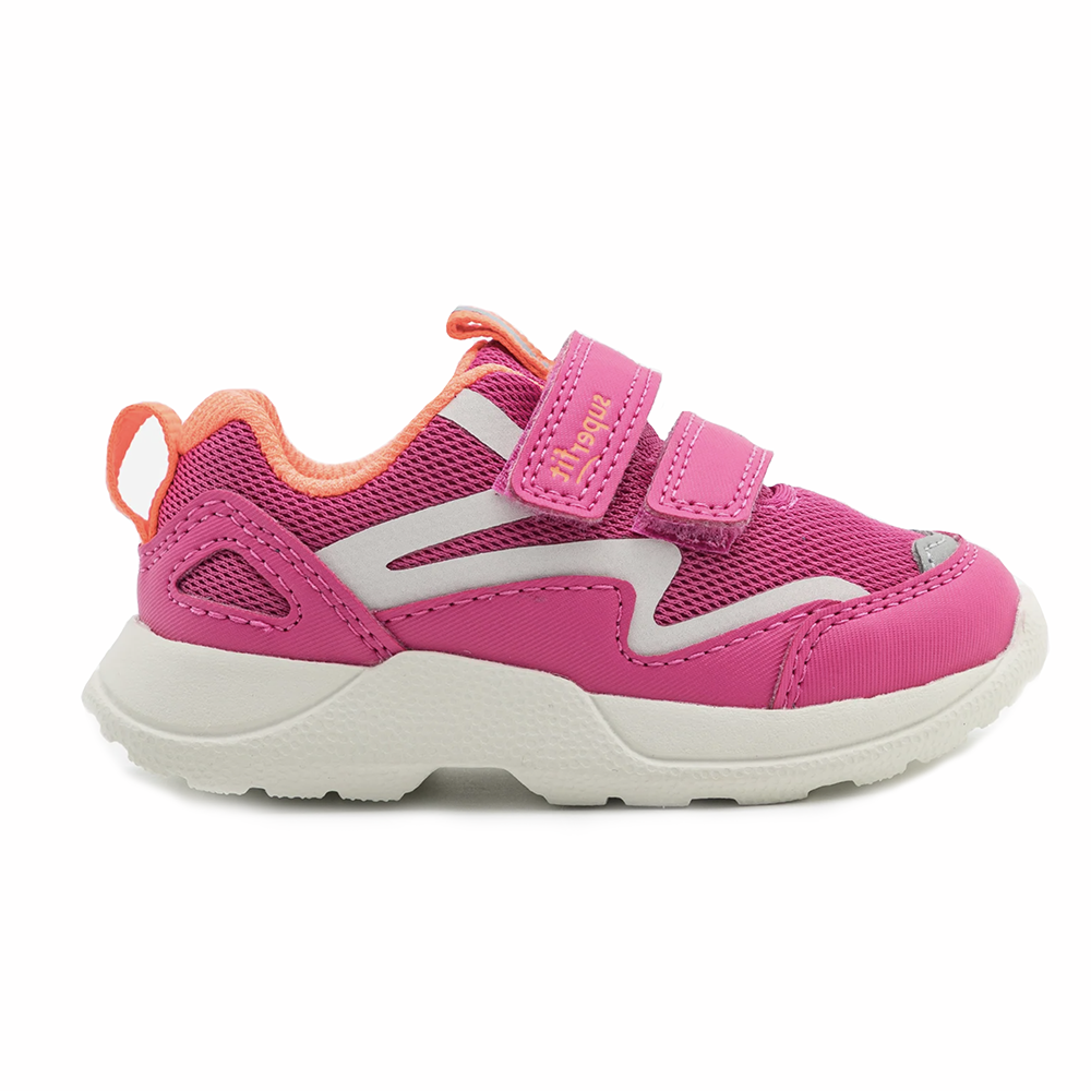 Superfit Rush Double Velcro 1-006206-5520 Snr Pink Trainers