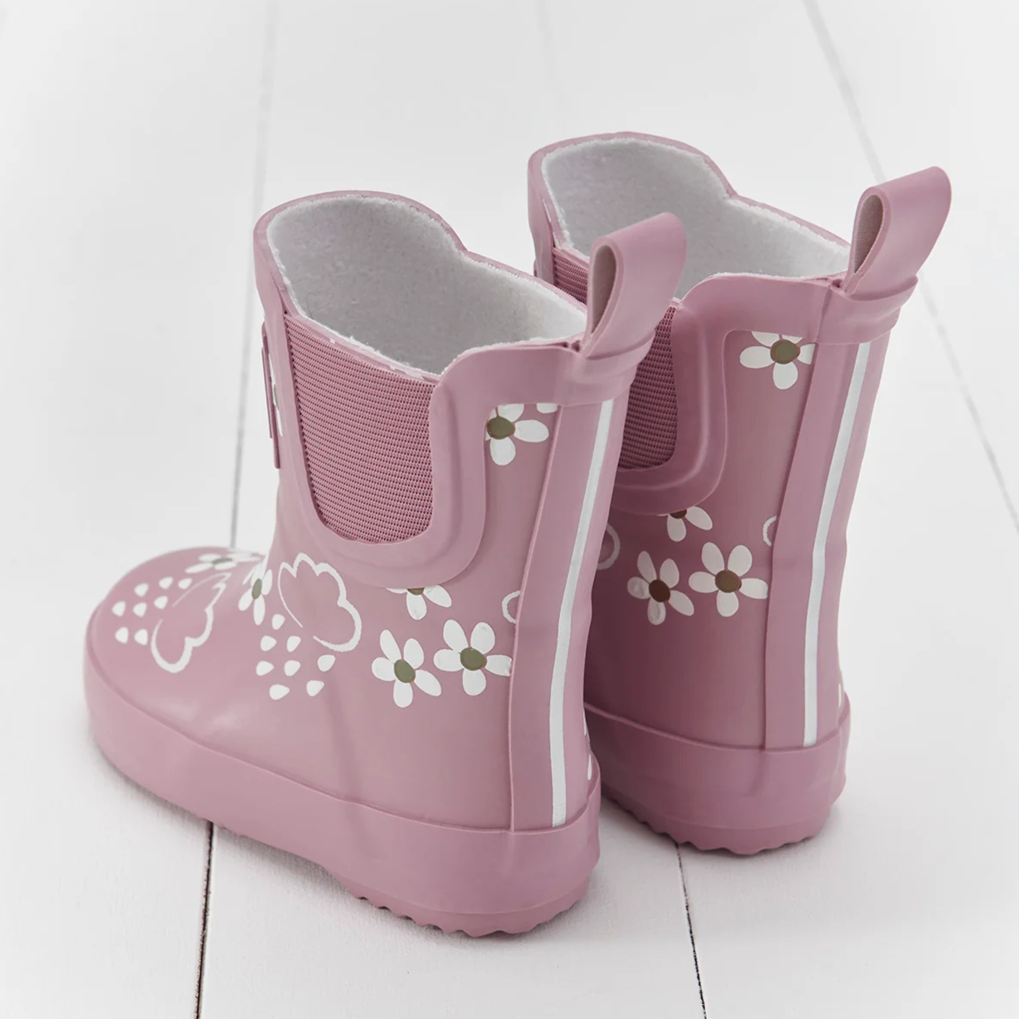 Grass & Air Grass & Air Floral Shortie Adventure Pink Blossom Boot w/bag GA312 Pink Bloom Unisex