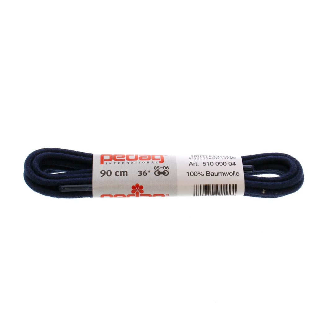 Pedag 90cm Round Laces - Thin Navy 510 090 04