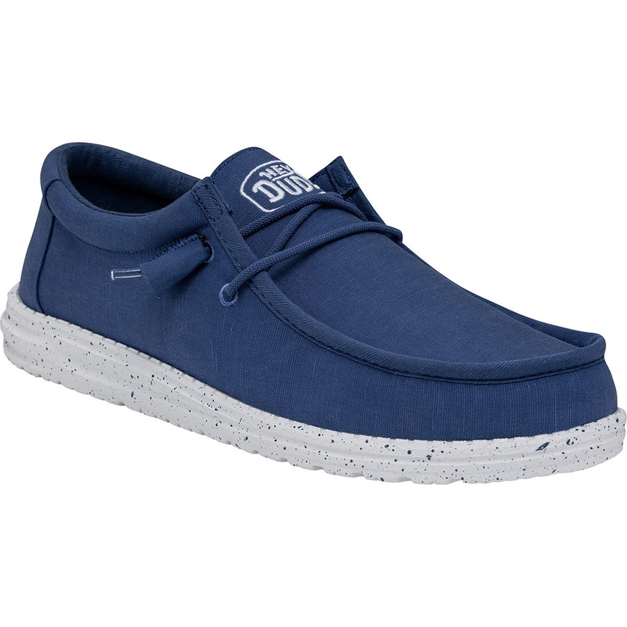 Hey Dude Wally Slub 40009-428 True Blue Canvas