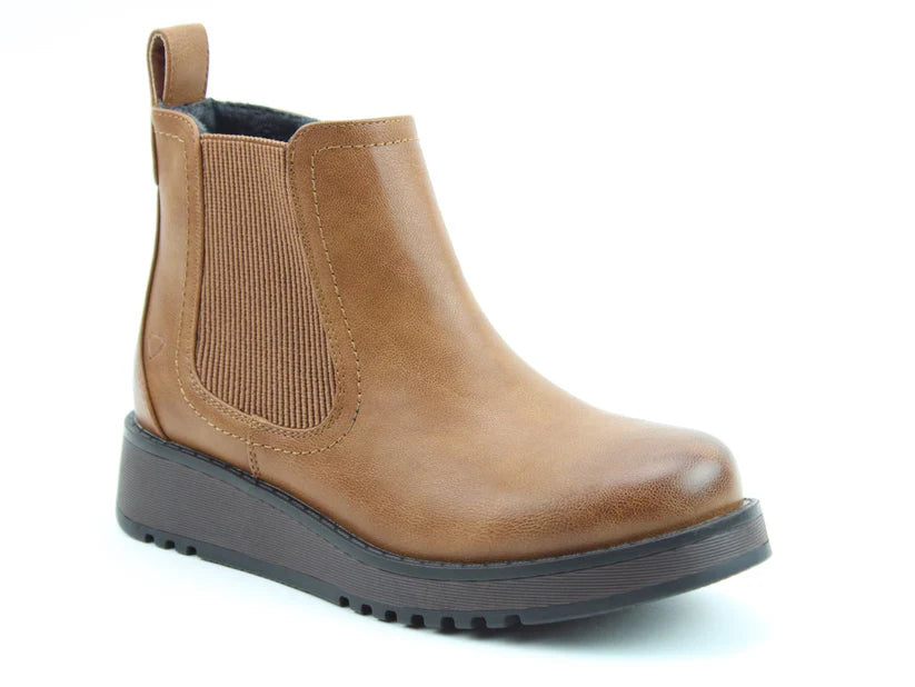 Heavenly Feet New Rolo2 Ladies Tan Boot