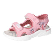 Ricosta Carmi 50 6701900/330 Pink Palm Tree Sandals