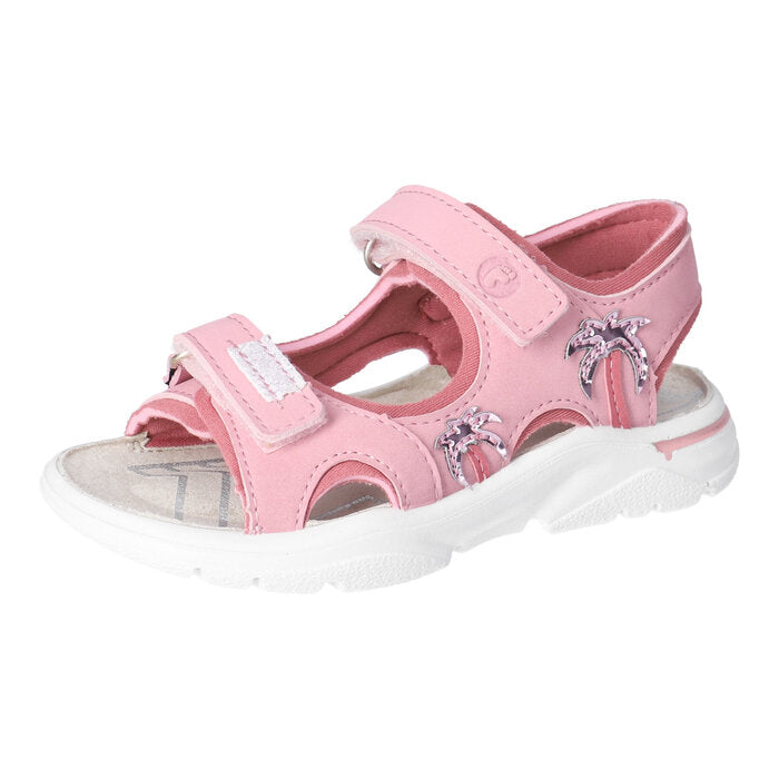 Ricosta Carmi 50 6701900/330 Pink Palm Tree Sandals