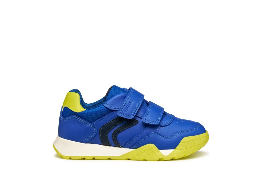 Geox Geox J Rann-E Boy J56NEA 065FU Royal/Lime Boys Trainer ROYAL/LIME Boys