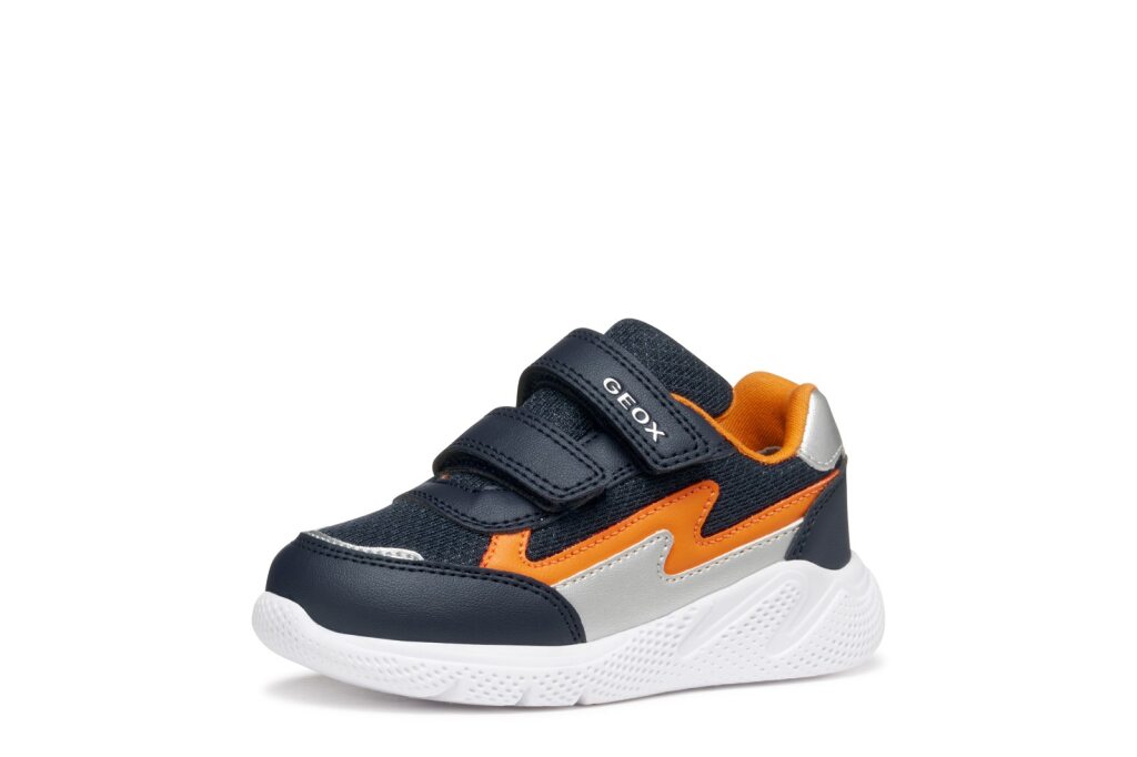 Geox Geox B SPRINTYE BOY C B564UC 0BC14 C0659 Boys Navy / Orange Trainer NAVY/ORANGE Boys