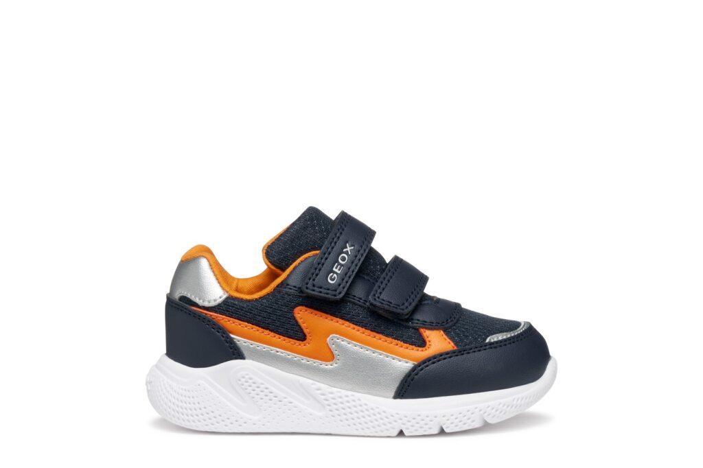Geox Geox B SPRINTYE BOY C B564UC 0BC14 C0659 Boys Navy / Orange Trainer NAVY/ORANGE Boys