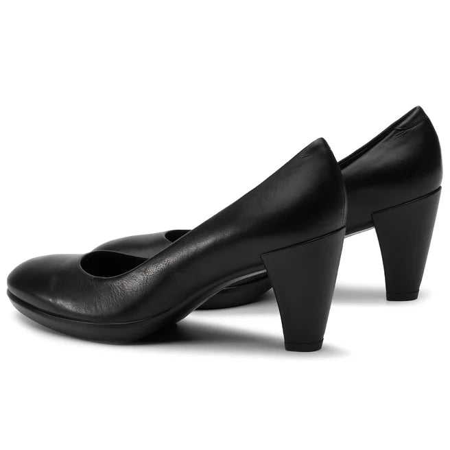 Ecco Ecco SHAPE 55 PLATEAU Black Court Shoe 26800301001 Black Ladies