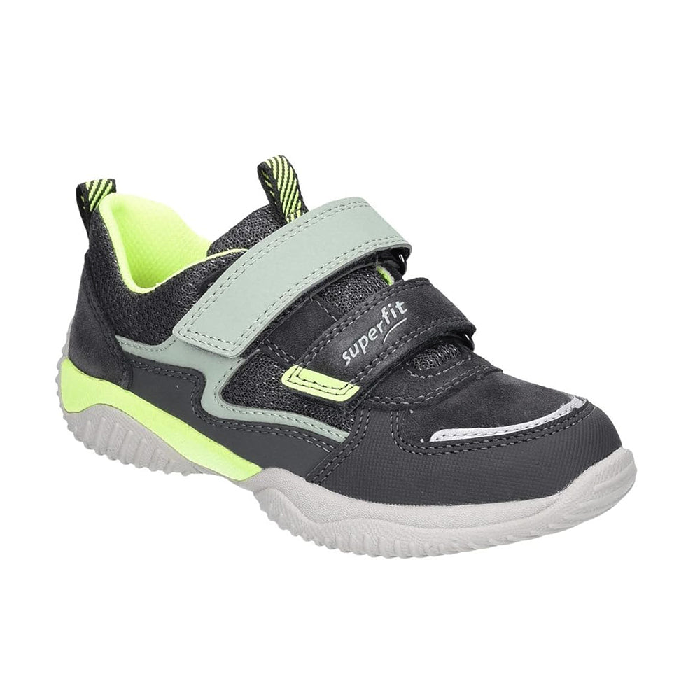 Superfit Storm 1-006388-2010 Boys Grey Lime Trainers