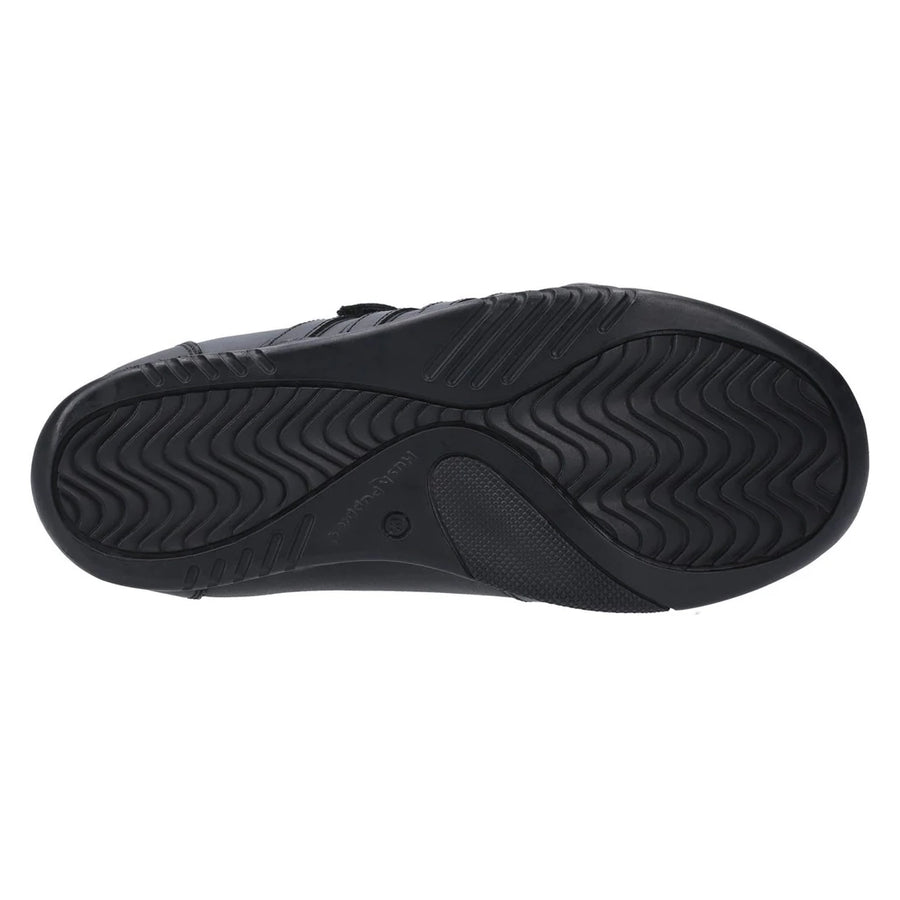 Hush Puppies Josh Boys Black School Shoe