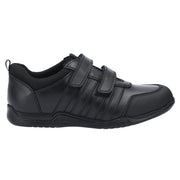 Hush Puppies Josh Boys Black School Shoe