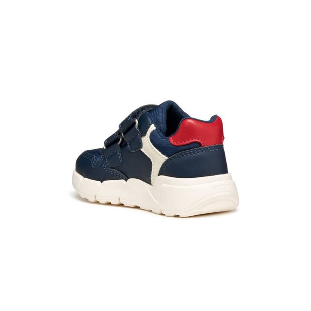 Geox J FLEXYPER B556GD 054DFU C0735 Navy/Red Boys Trainer