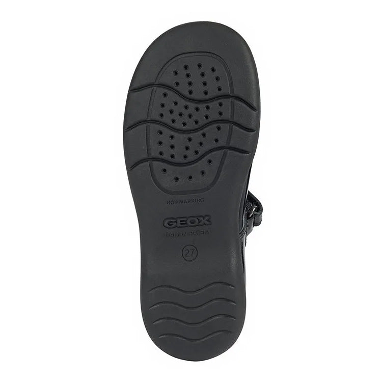 Geox Naimara GA J16FHA 00066 C9999 Black Patent School Shoes