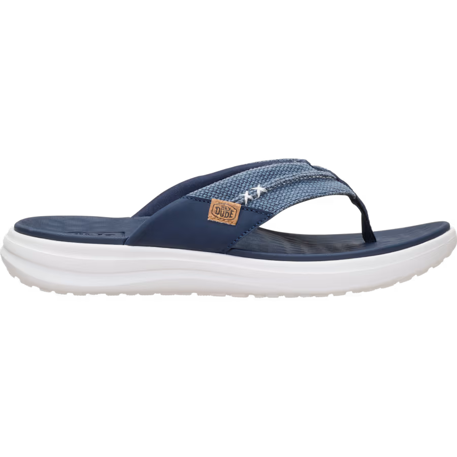 Hey Dude 45424 Finn Flip Braided Sandal Navy