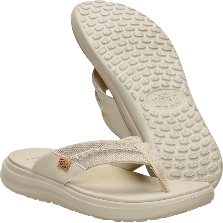 Hey Dude 45424 Finn Flip Braided Sandal Tan