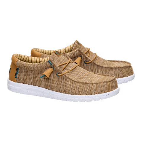 Hey Dude 41898 2LI Bone Brown Wally Stretch Sox
