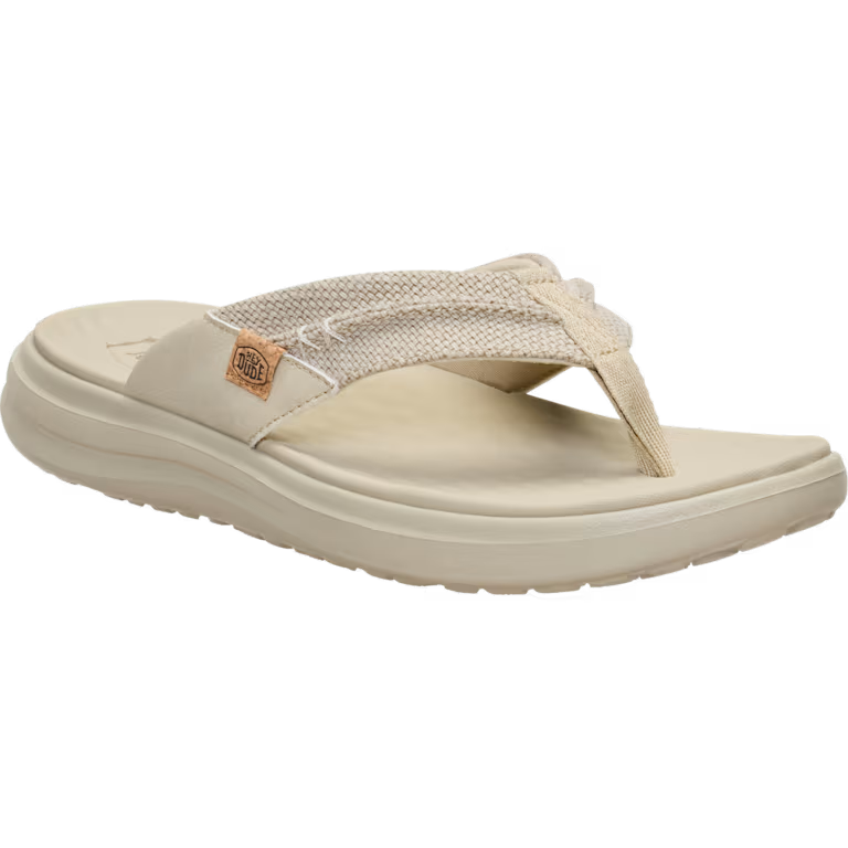 Hey Dude 45424 Finn Flip Braided Sandal Tan