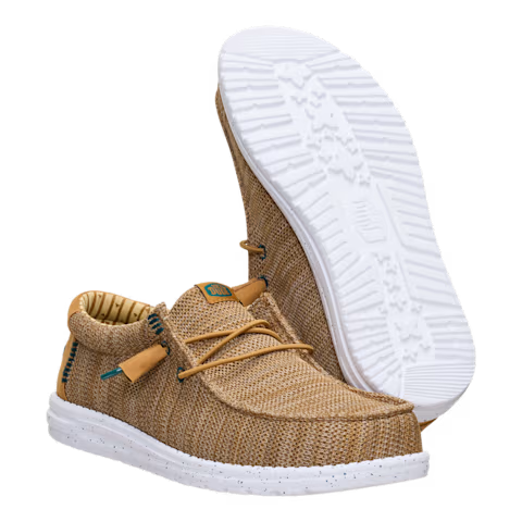 Hey Dude 41898 2LI Bone Brown Wally Stretch Sox