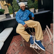 Hey Dude 41898-410 Navy Wally Stretch Sox