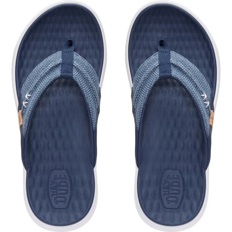 Hey Dude 45424 Finn Flip Braided Sandal Navy