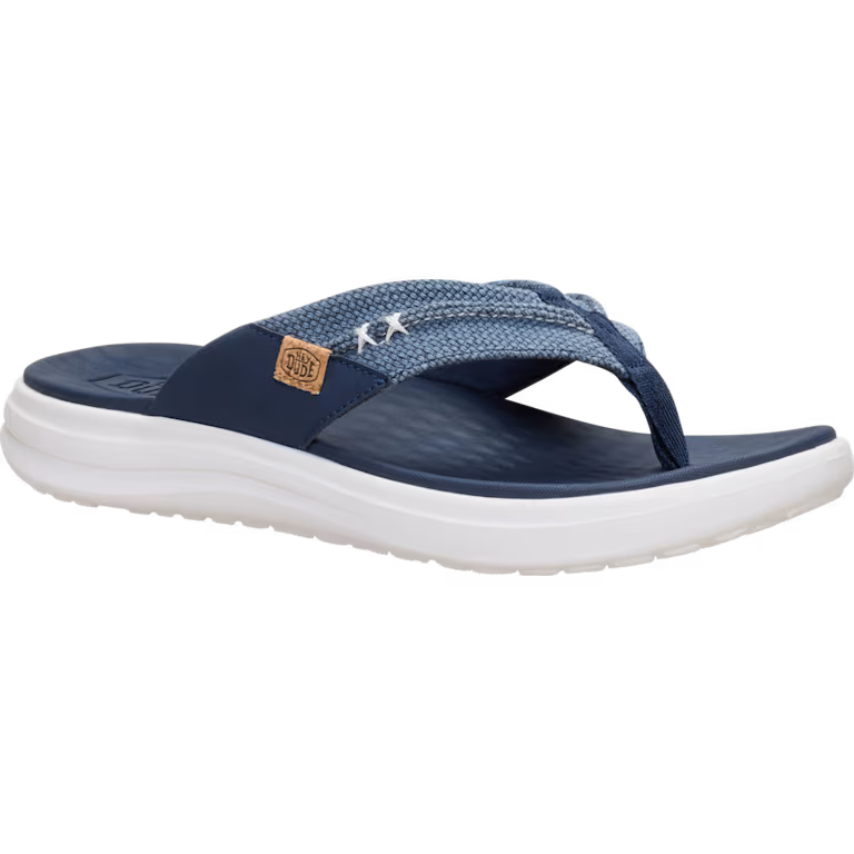 Hey Dude 45424 Finn Flip Braided Sandal Navy