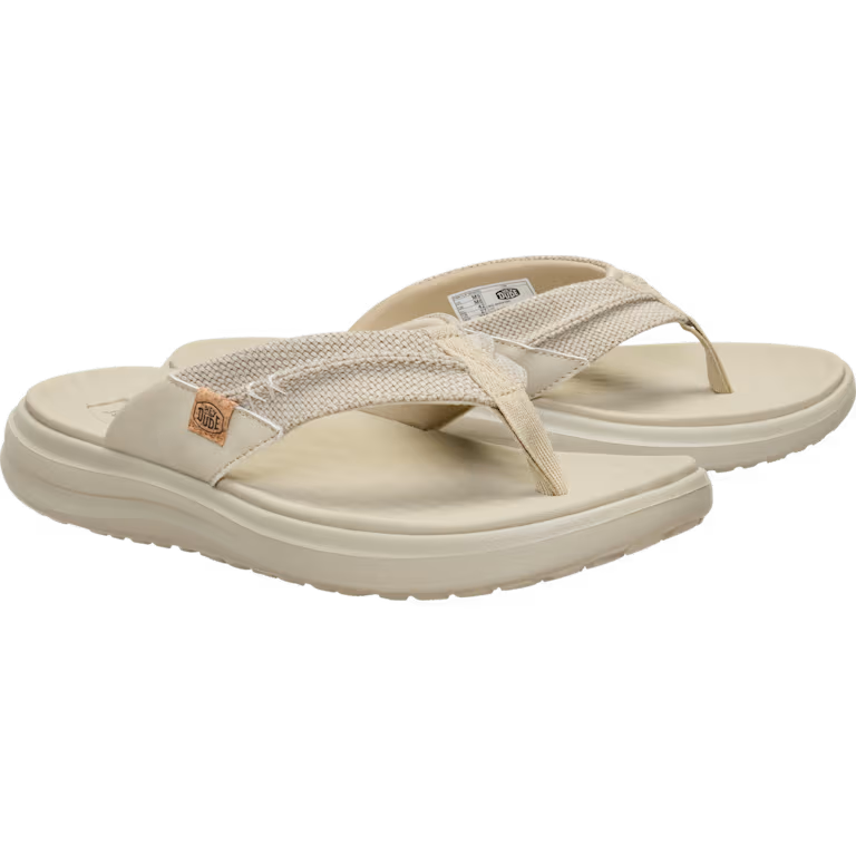 Hey Dude 45424 Finn Flip Braided Sandal Tan
