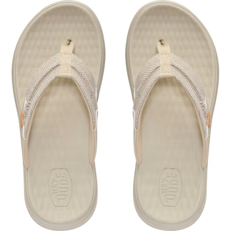 Hey Dude 45424 Finn Flip Braided Sandal Tan