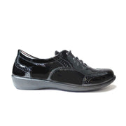 Ricosta Kate 50 8500202/093  Black Patent Medium School Shoes