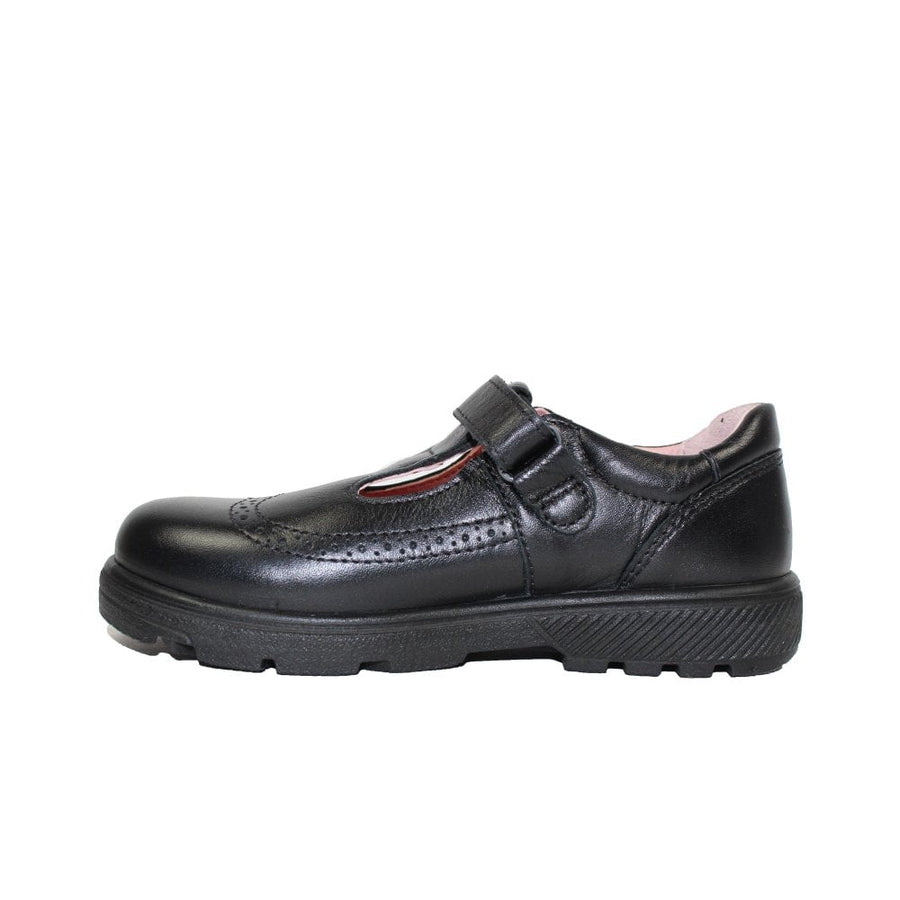 Ricosta Amanda 50 7701202/090  Black Leather Medium School Shoes