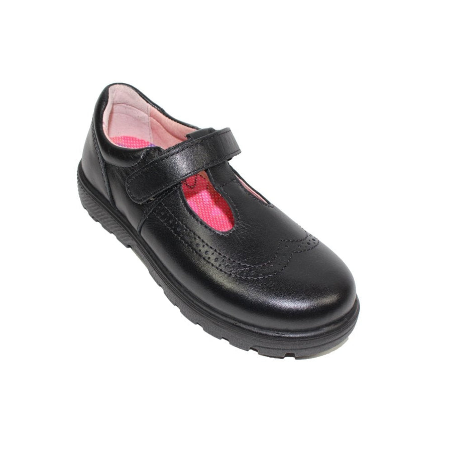 Ricosta Amanda 50 7701202/090  Black Leather Medium School Shoes