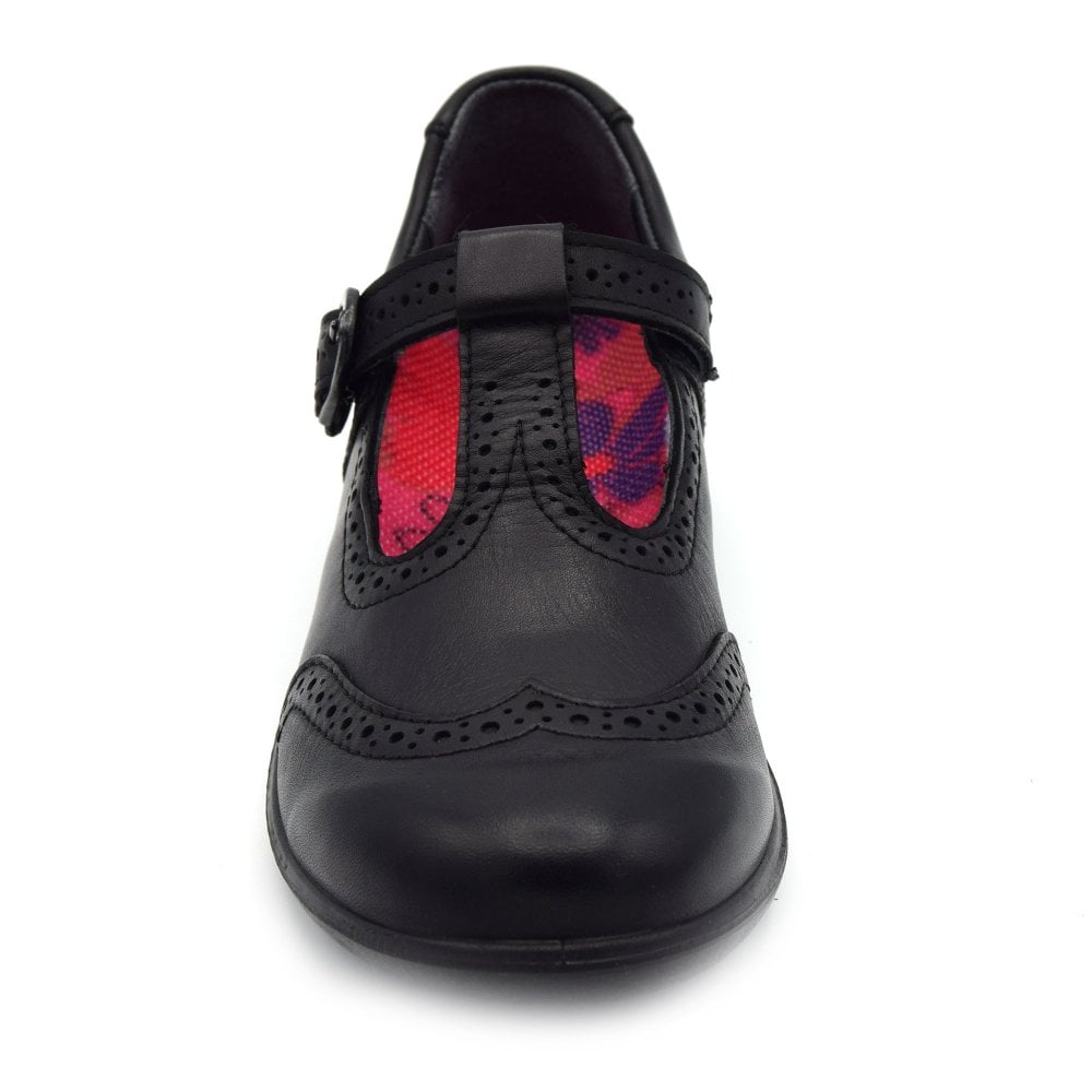 Ricosta Ricosta OLINA Black Leather School Shoes 8500502 Black Leather Girls