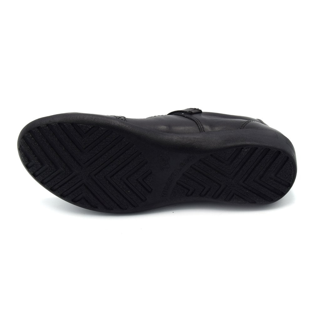 Ricosta OLINA Black Leather School Shoes 8500502