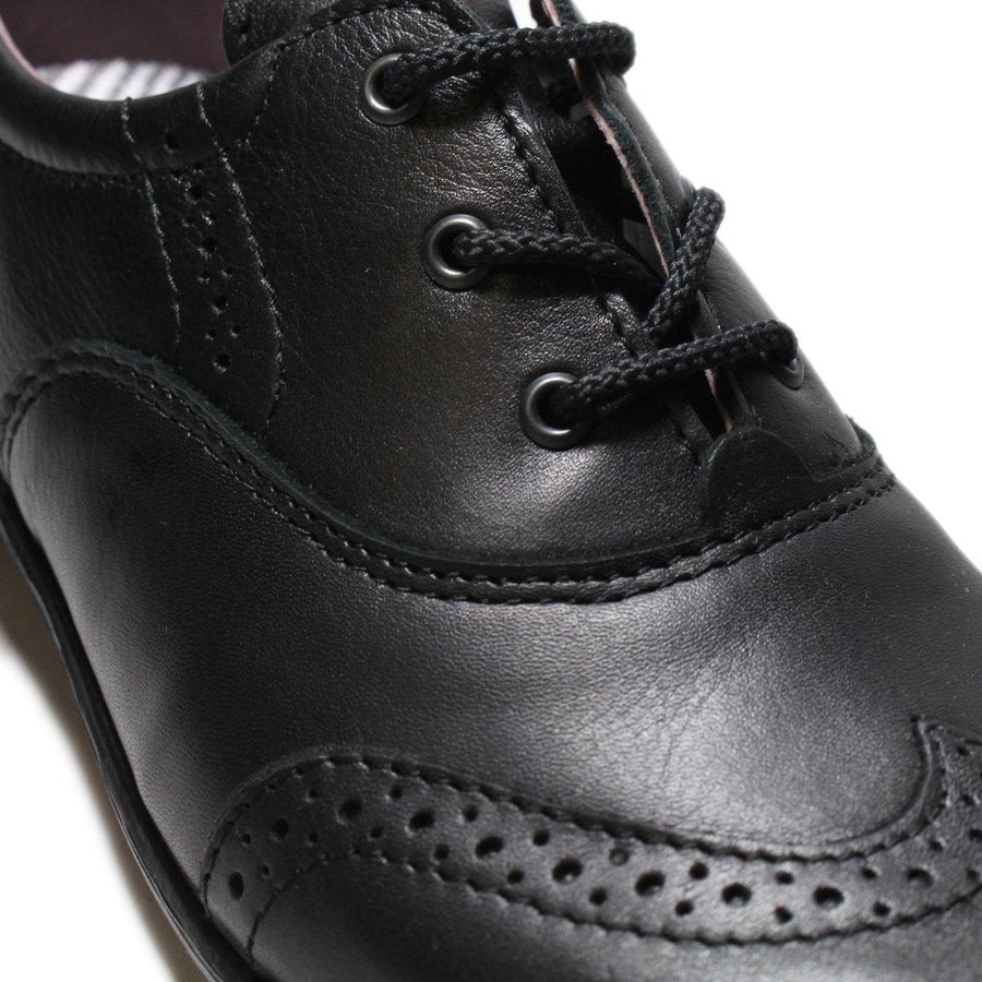 Ricosta Kate 50 8500202/090 Black Leather Medium School Shoes