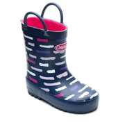 Chipmunks Rio Navy Girls Handled Wellingtons