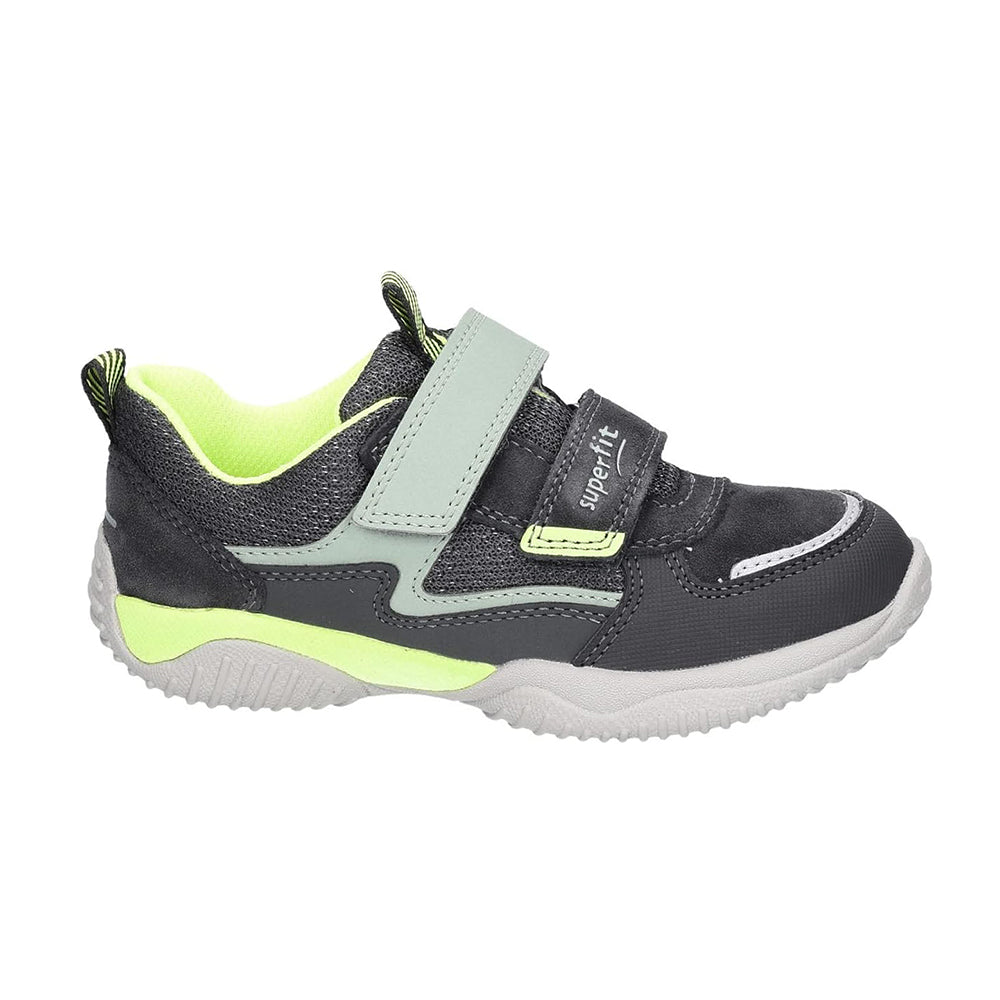 Superfit Storm 1-006388-2010 Boys Grey Lime Trainers